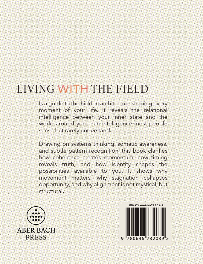 Back cover with the book's description and the Aber Bach Press mark